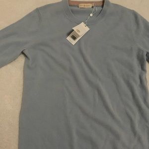 Tory Burch blue cashmere small/ petite sweater NWT